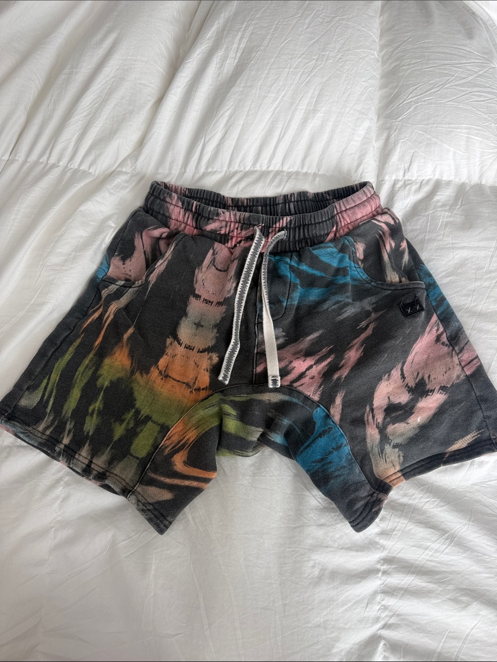 Munster Multicolor Tie-Dye Kids Shorts